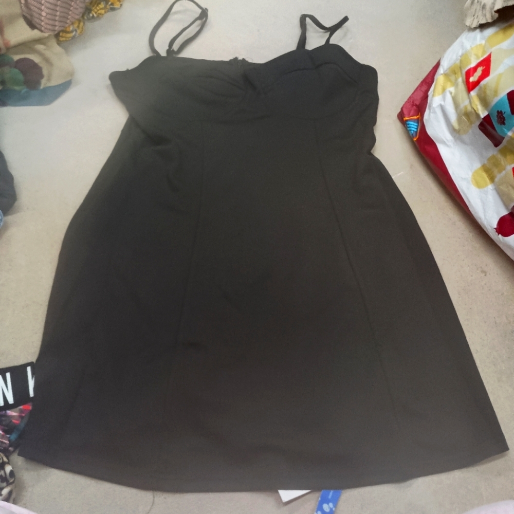 CIDER BOUTIQUE LADIES WOMEN XL LITTLE BLACK MINI DRESS NEW NWT PARTY $88 STRETCH